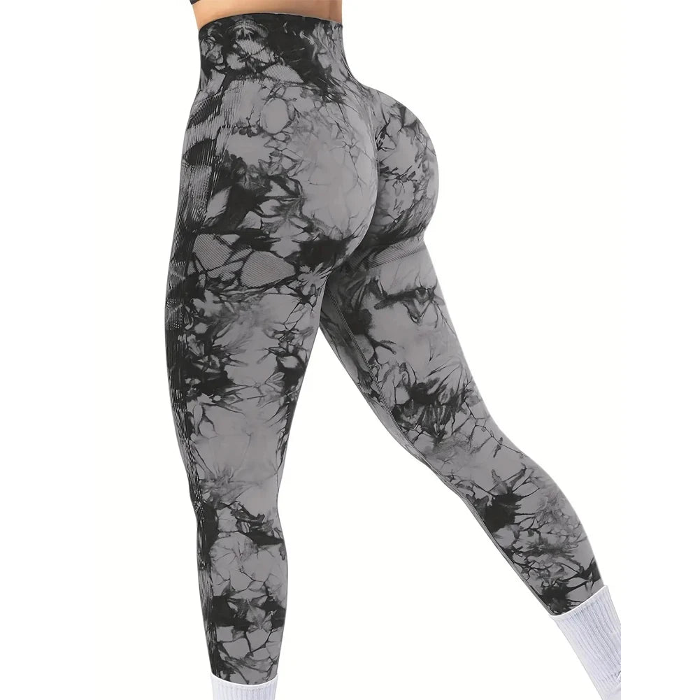Women's Tie Dye Full Length Leggings For Workout Outfits