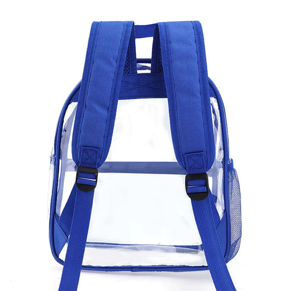 Clear Backpack Stadium Approved Transparent Clear Mini Backpack for Women Men Backpack for Concert Work Sport Festival Venues