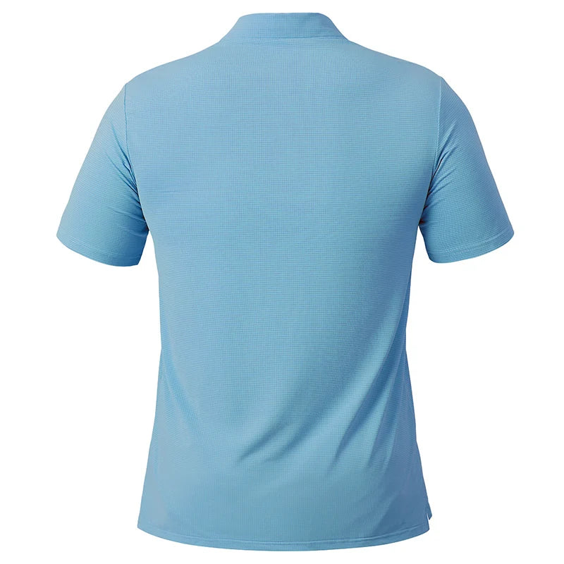 Men's Athletic Short Sleeve Polo Shirt Lightweight Quick Dry Sport Workout Shirt Summer Casual Thin Outdoor Shirts US/ EU Size