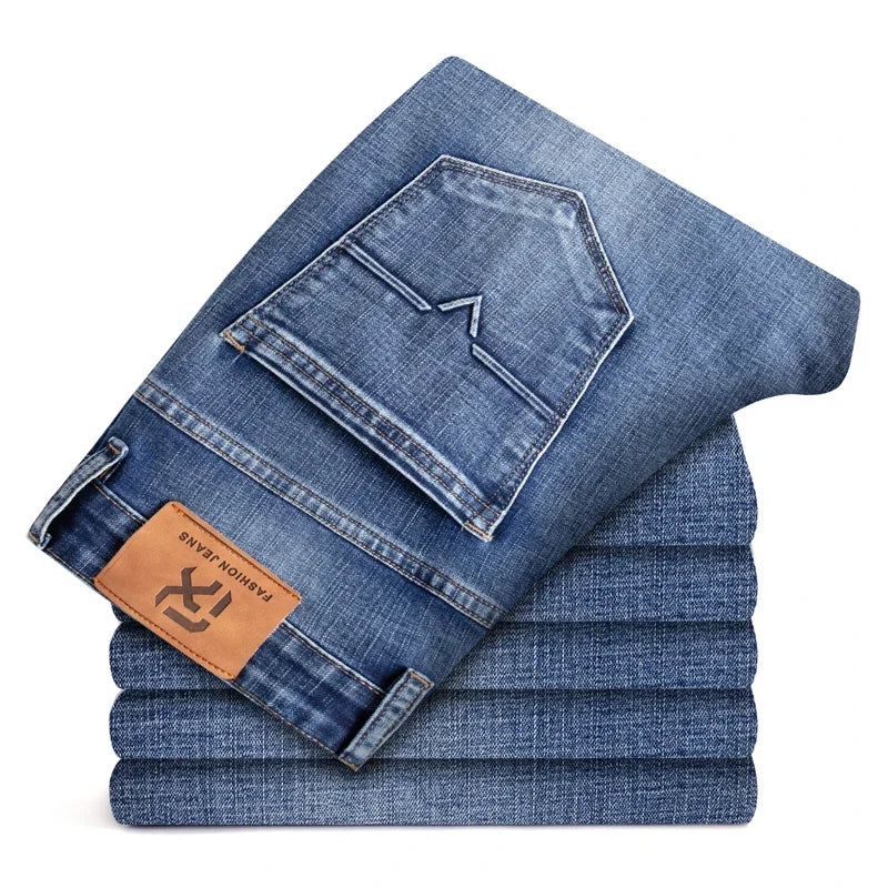 Men's Straight Leg Denim Jeans for Casual Everyday Wear