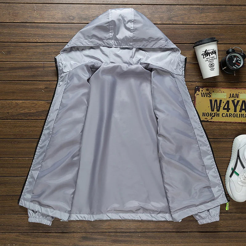 Unisex Breathable Reflective Hiking Jacket for Outdoor Wear
