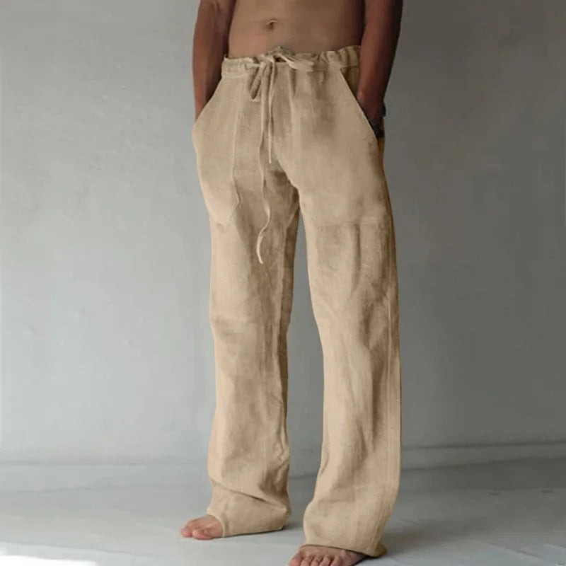 Men's Drawstring Waist Casual Pants For Everyday Wear