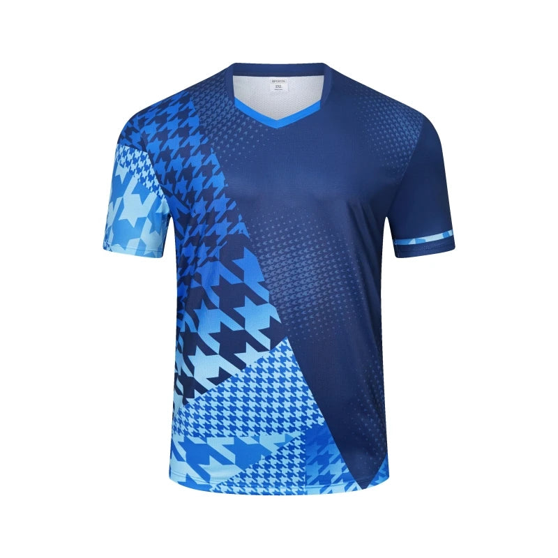 Printed Court Sports Short Sleeve T-shirt For Sports Outfits