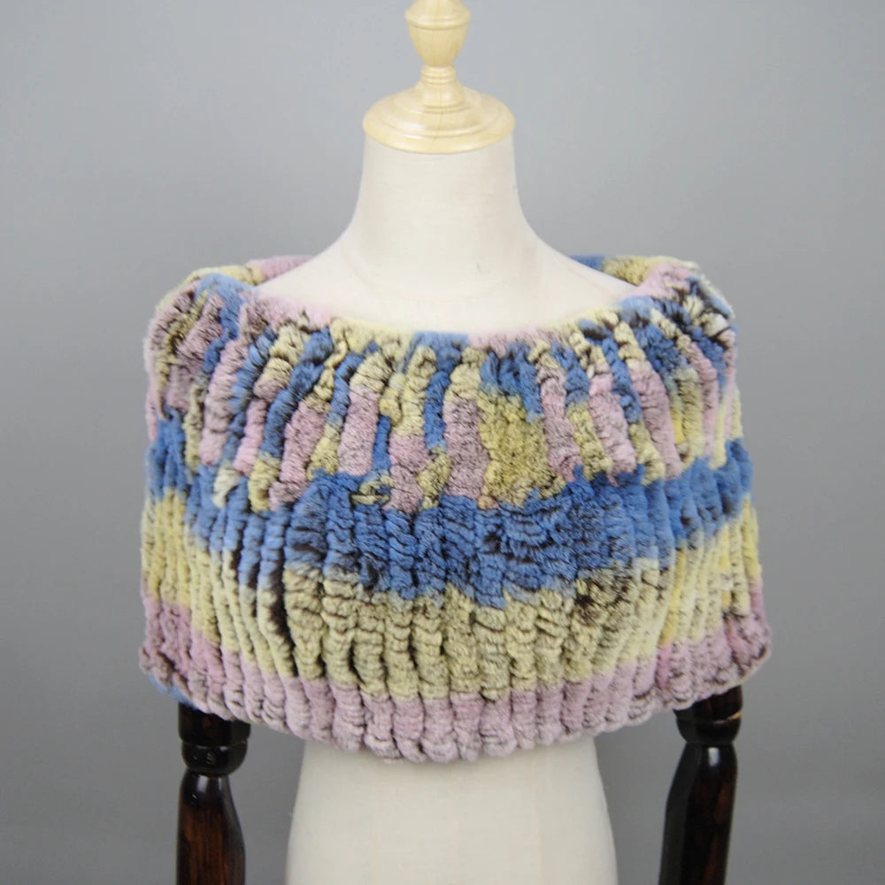 Textured Tubular Shoulder Wrap Cape for Layering over Outfits
