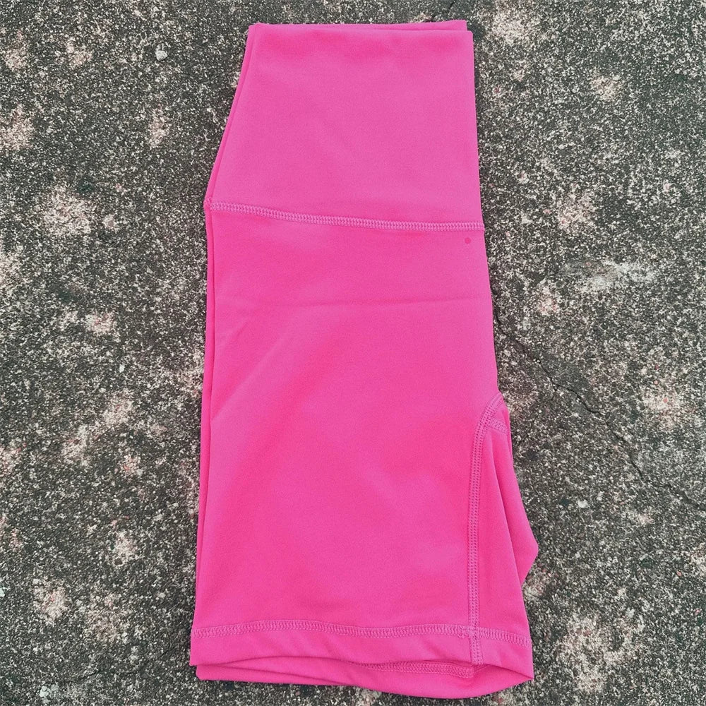 Women's High Waist Nylon Blend Shorts for Yoga and Training