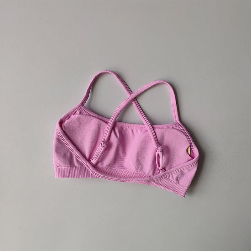 Women's Strappy Sports Bra with Separate Shorts Options
