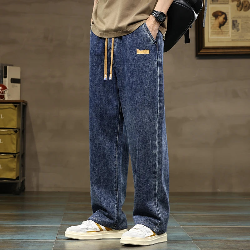 Men's Wide Leg Denim Jeans for Casual Everyday Wear