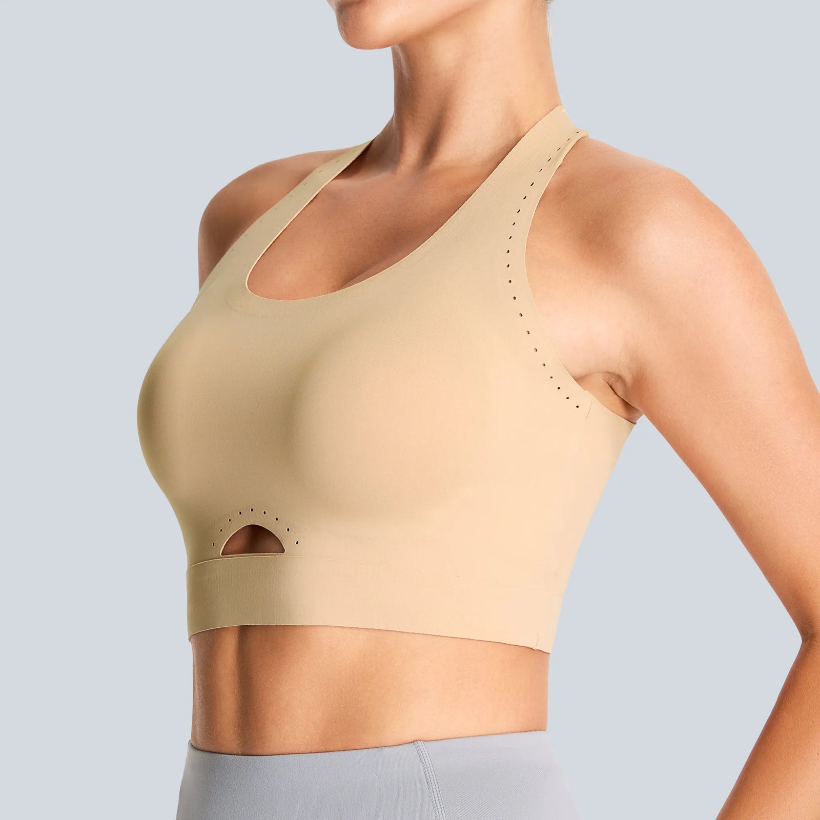 Women's Cross Back Cutout Sports Bra