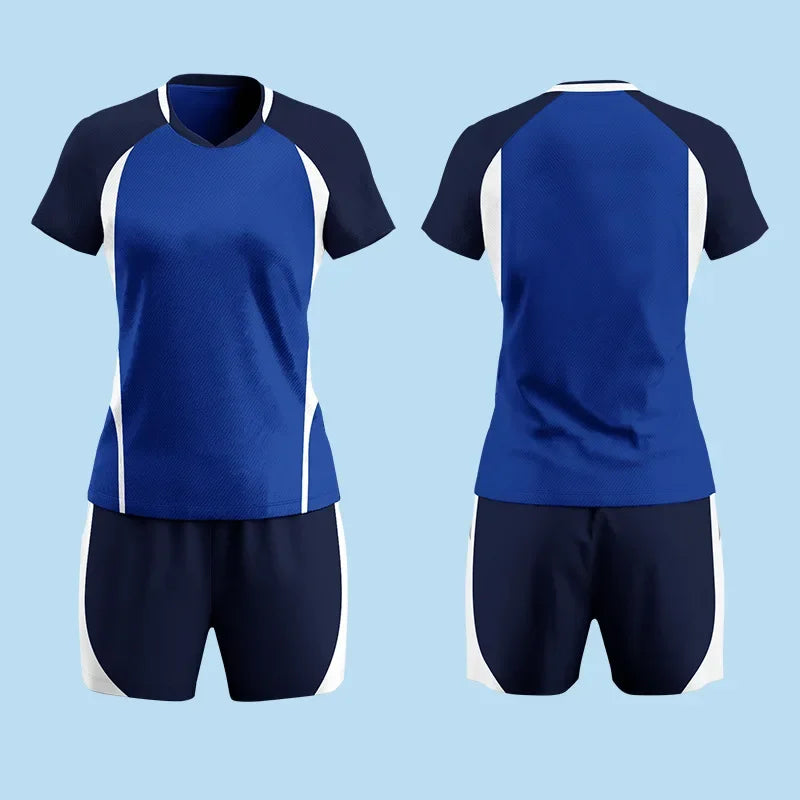 Volleyball Shirt And Shorts Two Piece Sports Clothing Set