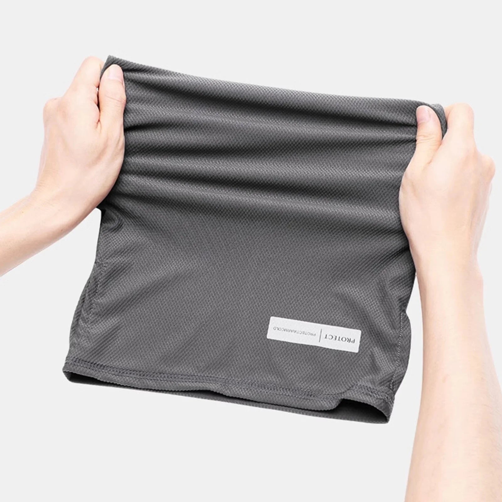 Solid Neck Gaiter Scarf with Lower Face Coverage