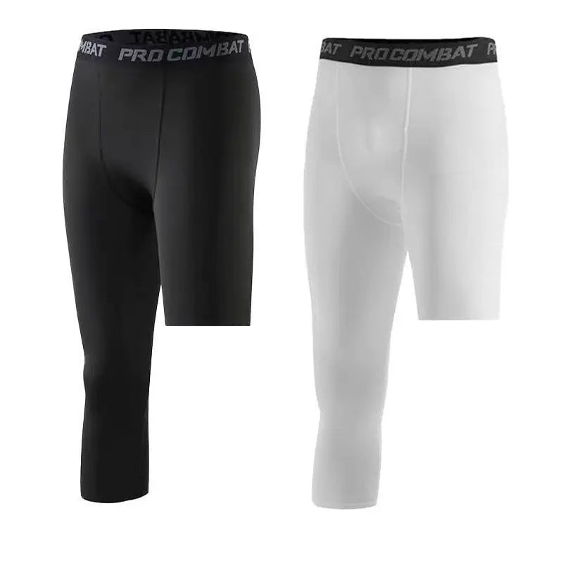 Men's Fitted Training Shorts and Leggings with Multiple Length Options