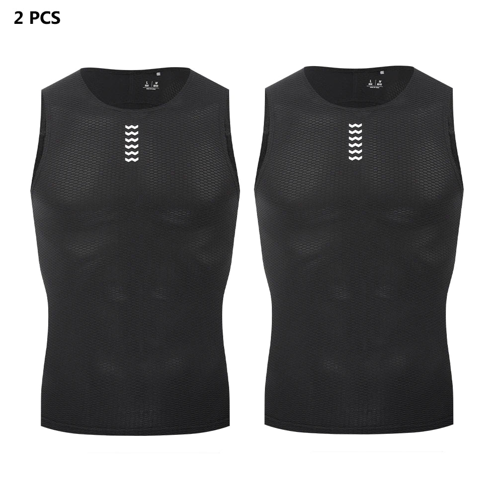 Sleeveless Crew Neck Cycling Base Layer Tank Top