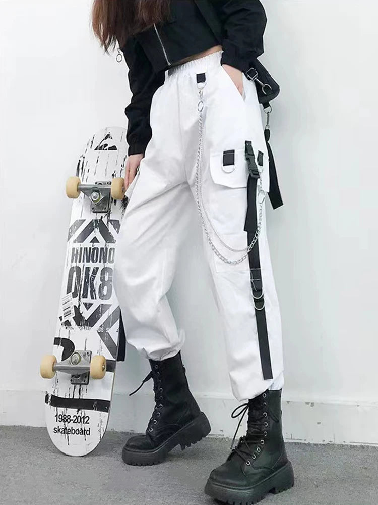 Unisex Cargo Joggers with Chain and Lined Style Options
