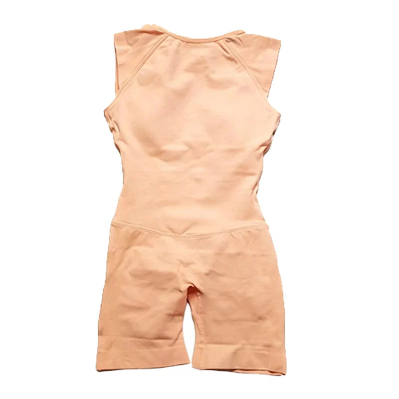Women's Cap Sleeve Nylon Workout Romper with Open Back and Short Legs