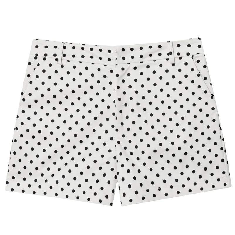 Women's Polka-Dot Zip-Front Bomber Jacket