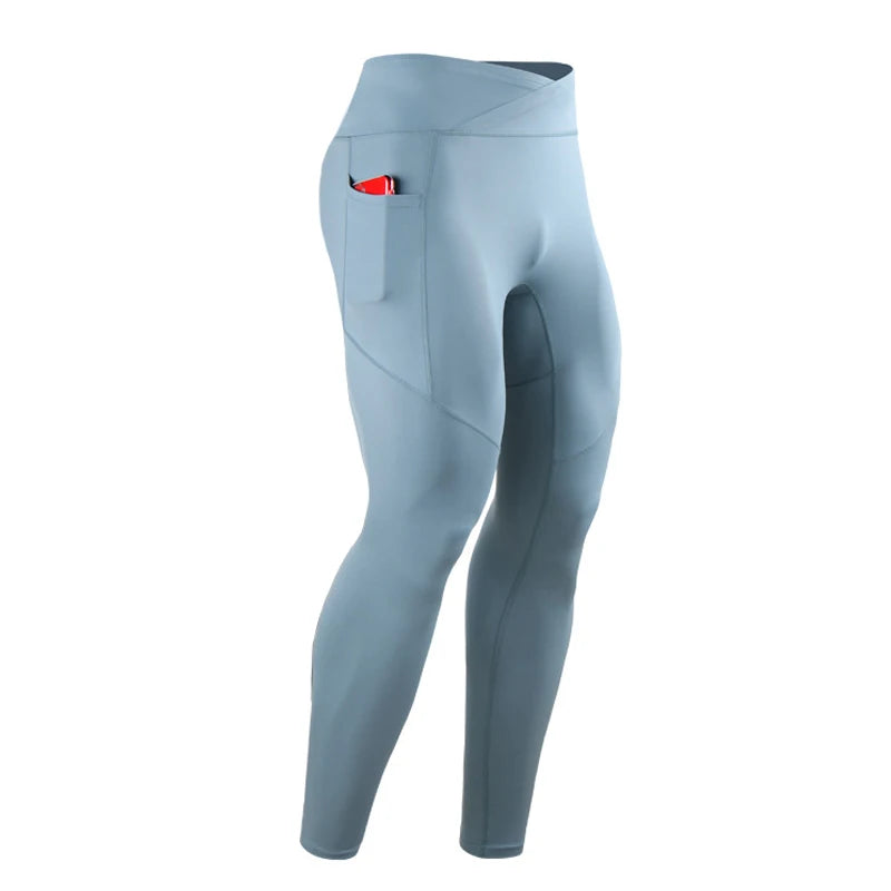Men's Pocket Training Leggings for Gym and Running