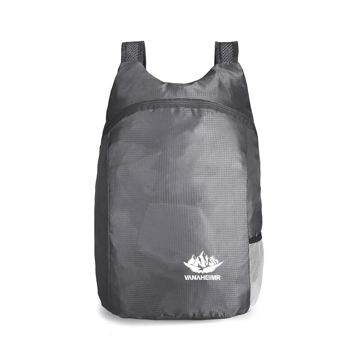 Foldable Backpack with Front Pocket and Side Bottle Pockets