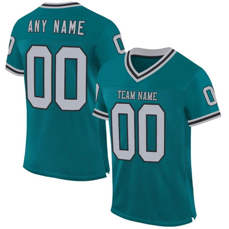 Number Print Football Short Sleeve Jersey For Sports Outfits