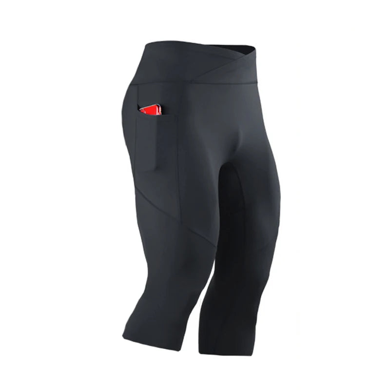 Panelled Cropped Training Leggings with Original Size and Style Options
