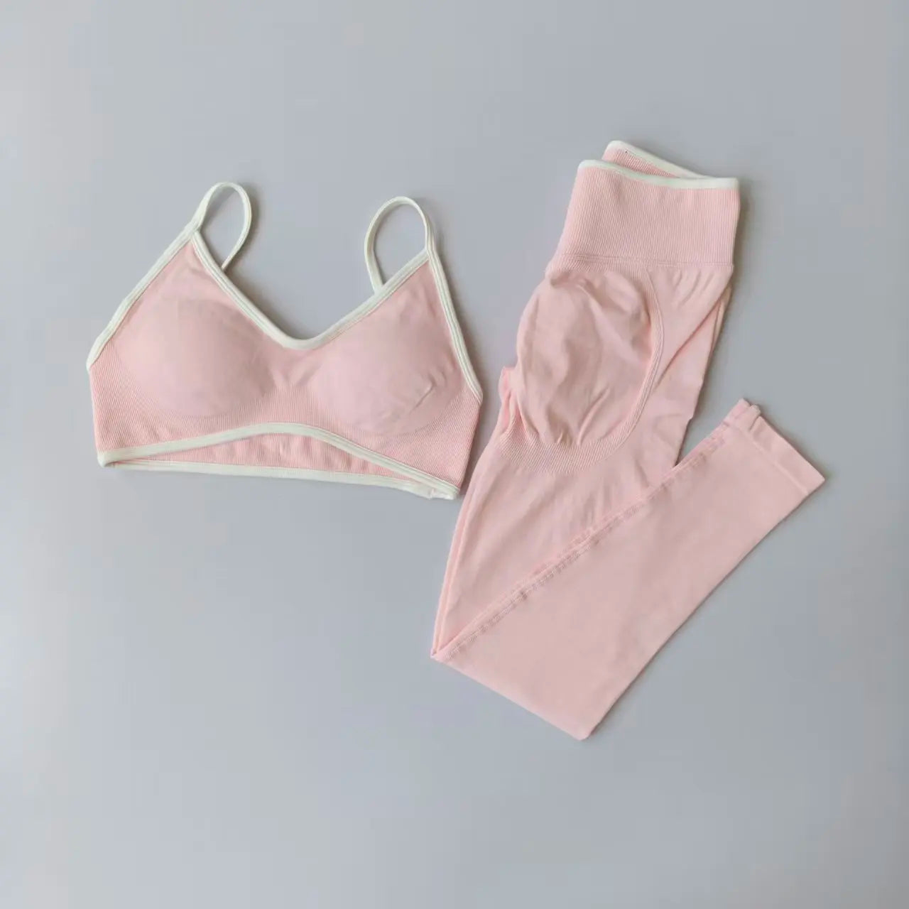 Women's Cross Back Bra And Leggings Yoga Set