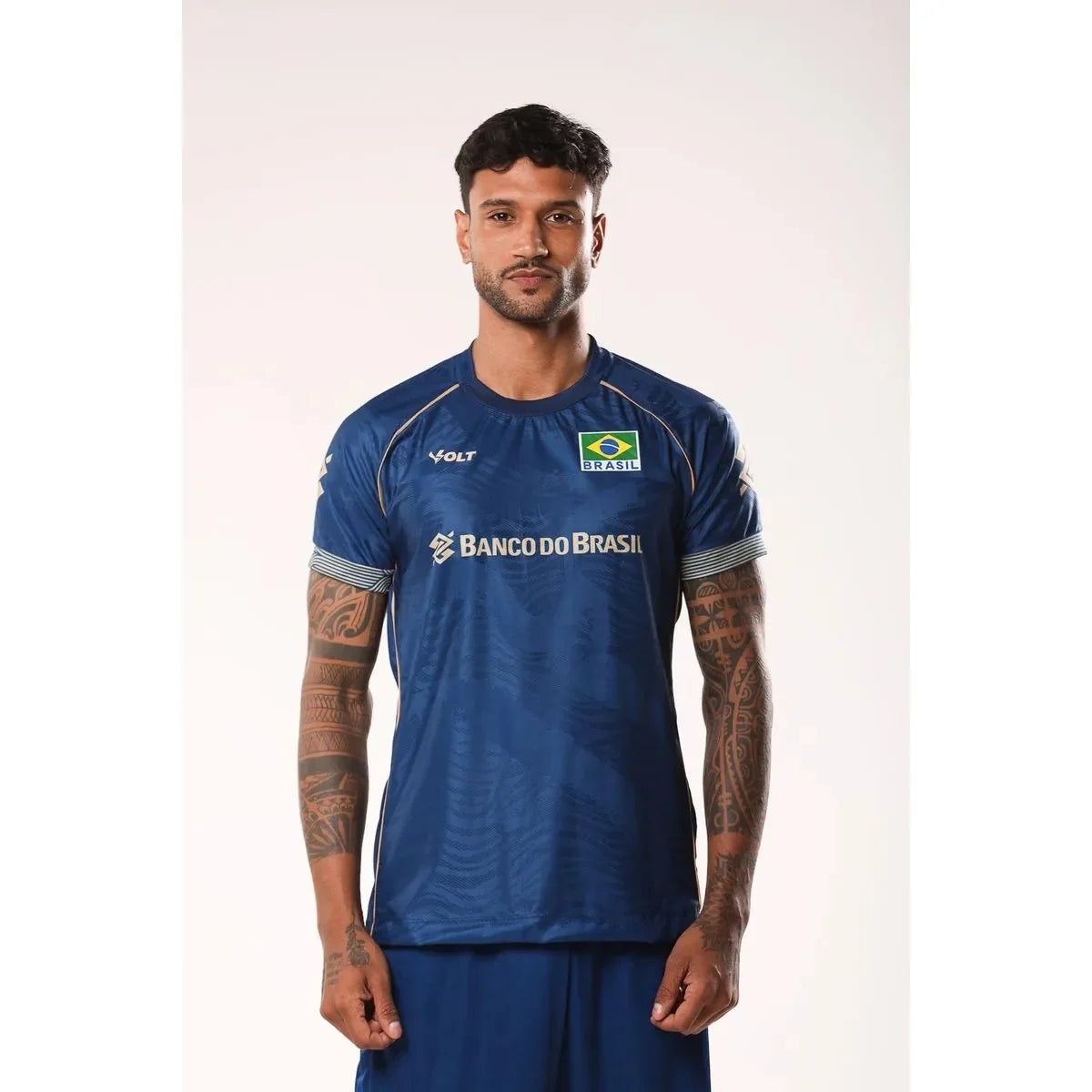 Brazil Volleyball Graphic Short Sleeve Jersey For Sports Outfits