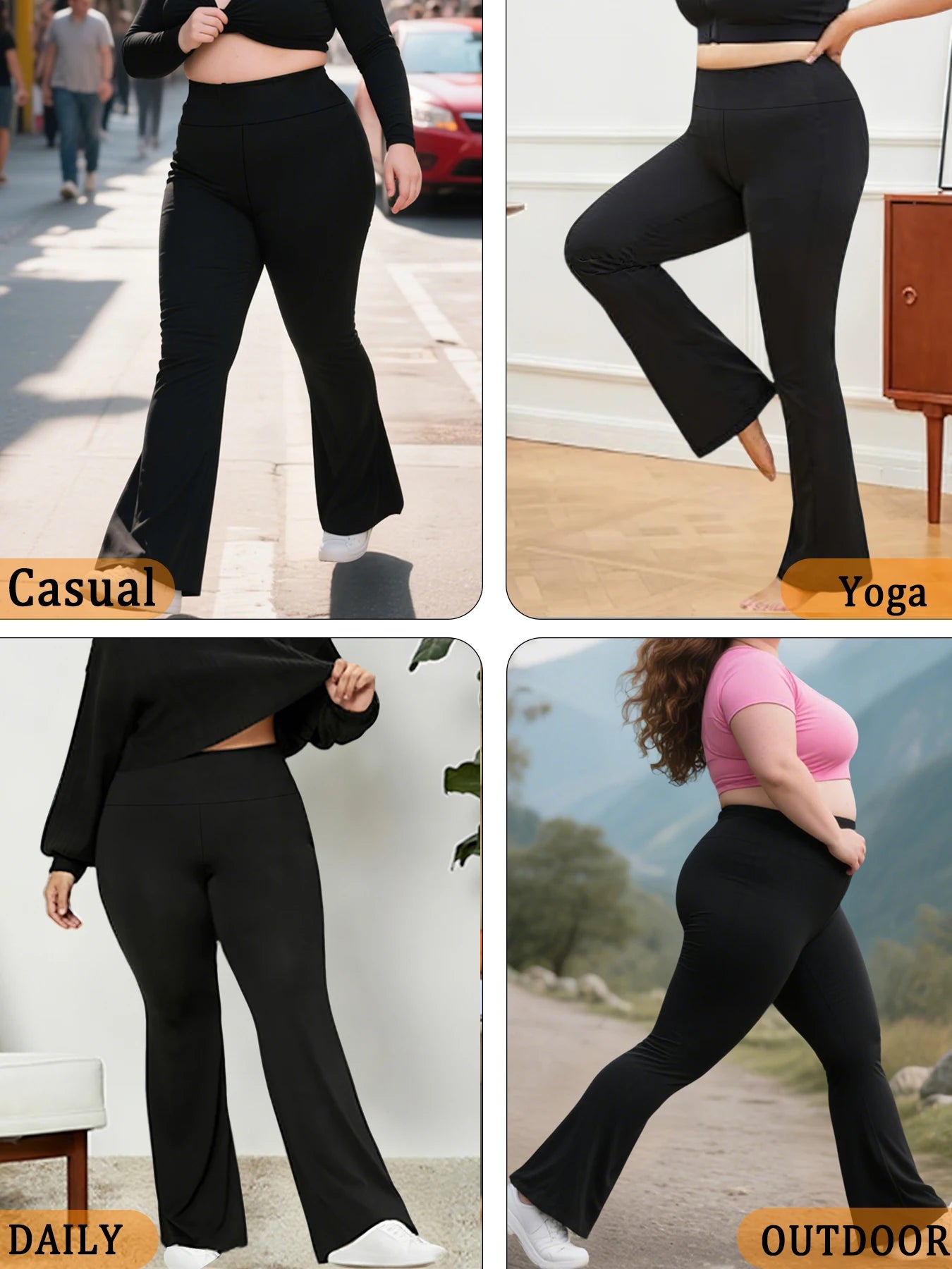 Women's High Waist Flared Leggings For Workout Outfits
