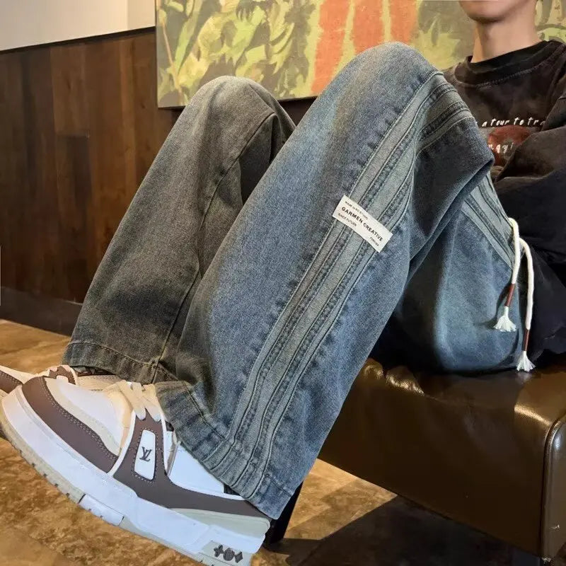 Men's Straight Leg Denim Jeans for Casual Everyday Wear