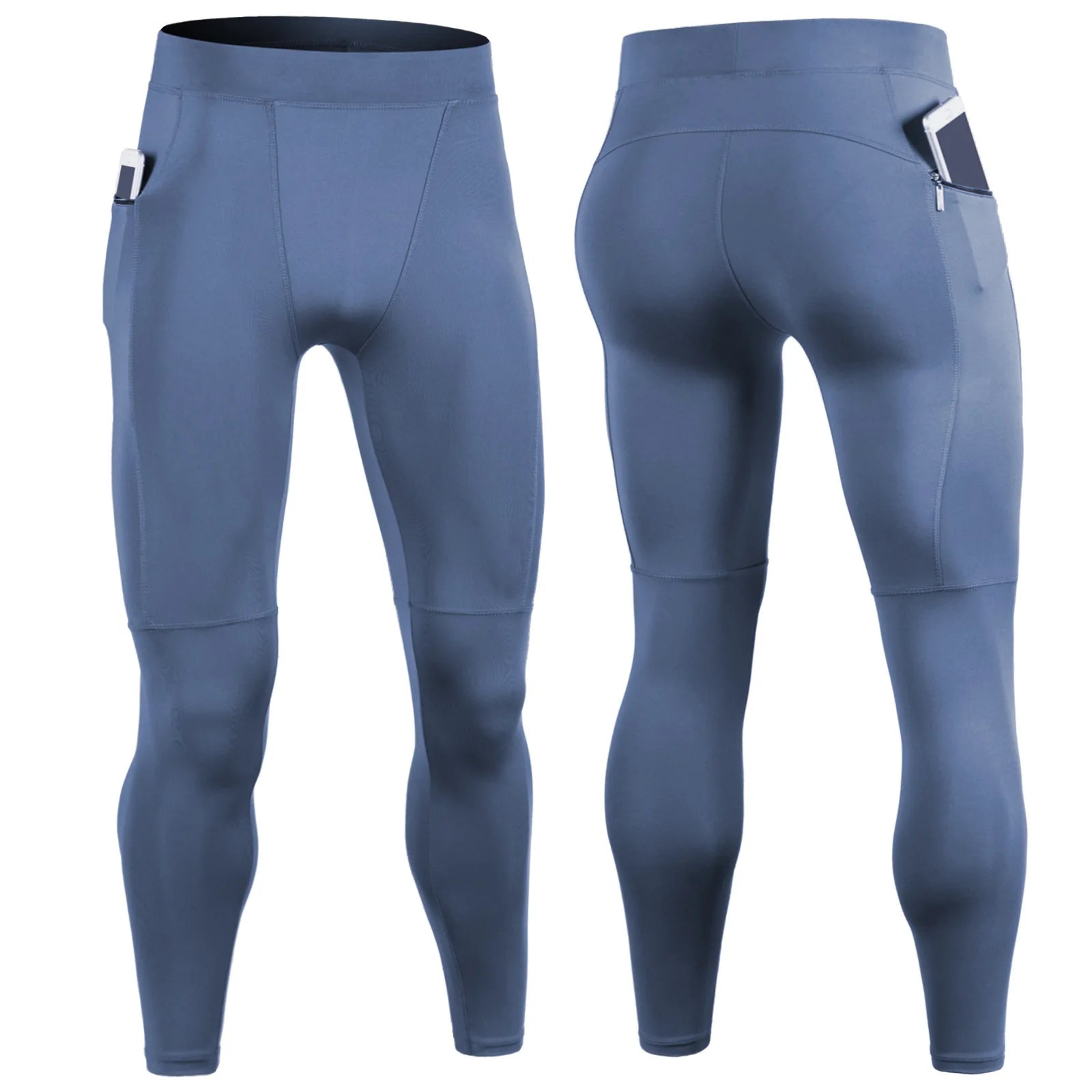 Men's Pocket Training Leggings for Gym and Running