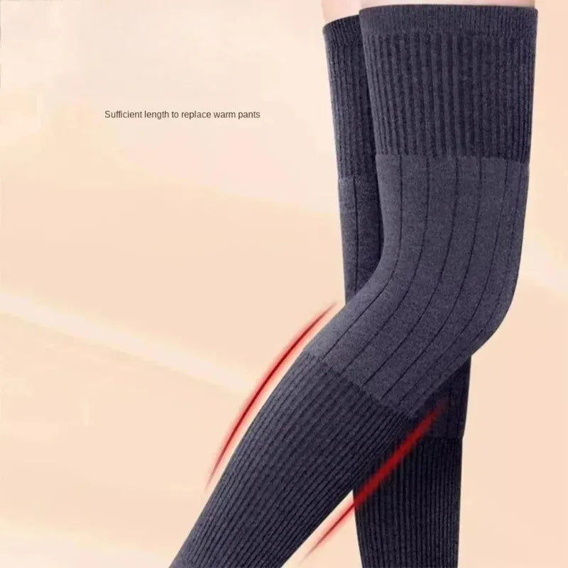 Solid Ribbed Calf Leg Warmers with Open Ends