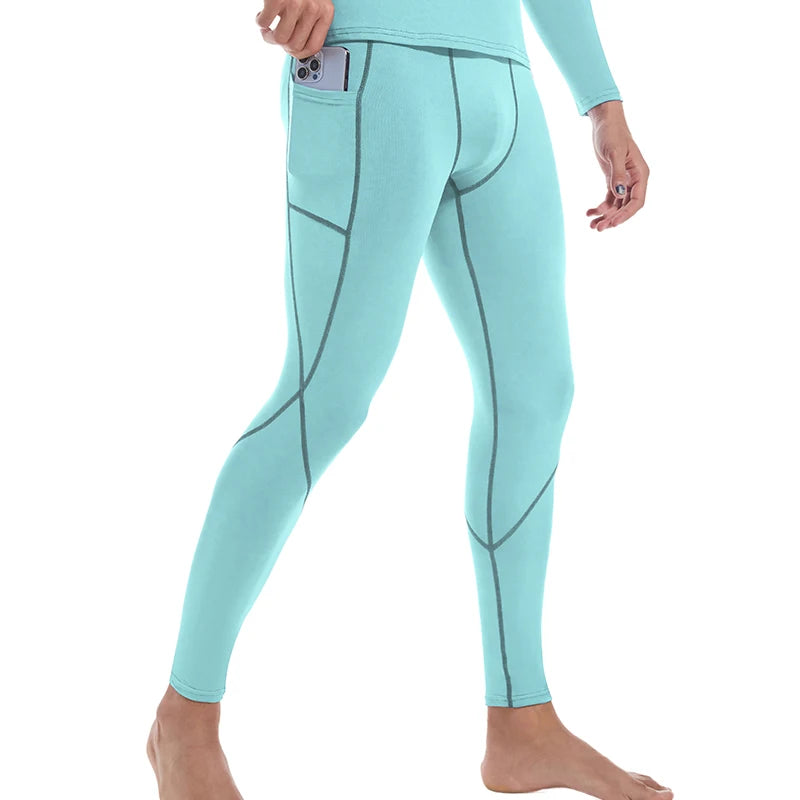 Men's Fitted Training Leggings for Gym and Running