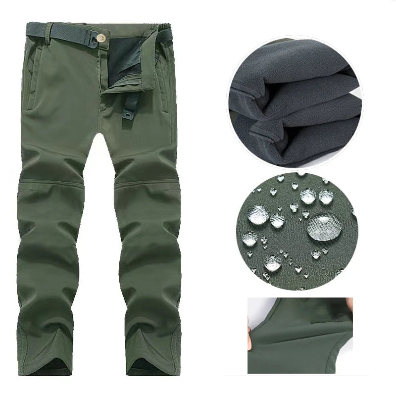 Outdoor Hooded Jacket and Trouser Clothing Set with Style Options