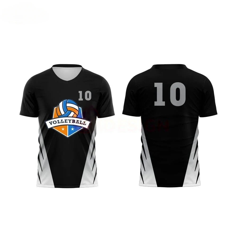 Volleyball Graphic Short Sleeve Crew Neck Sports T Shirt