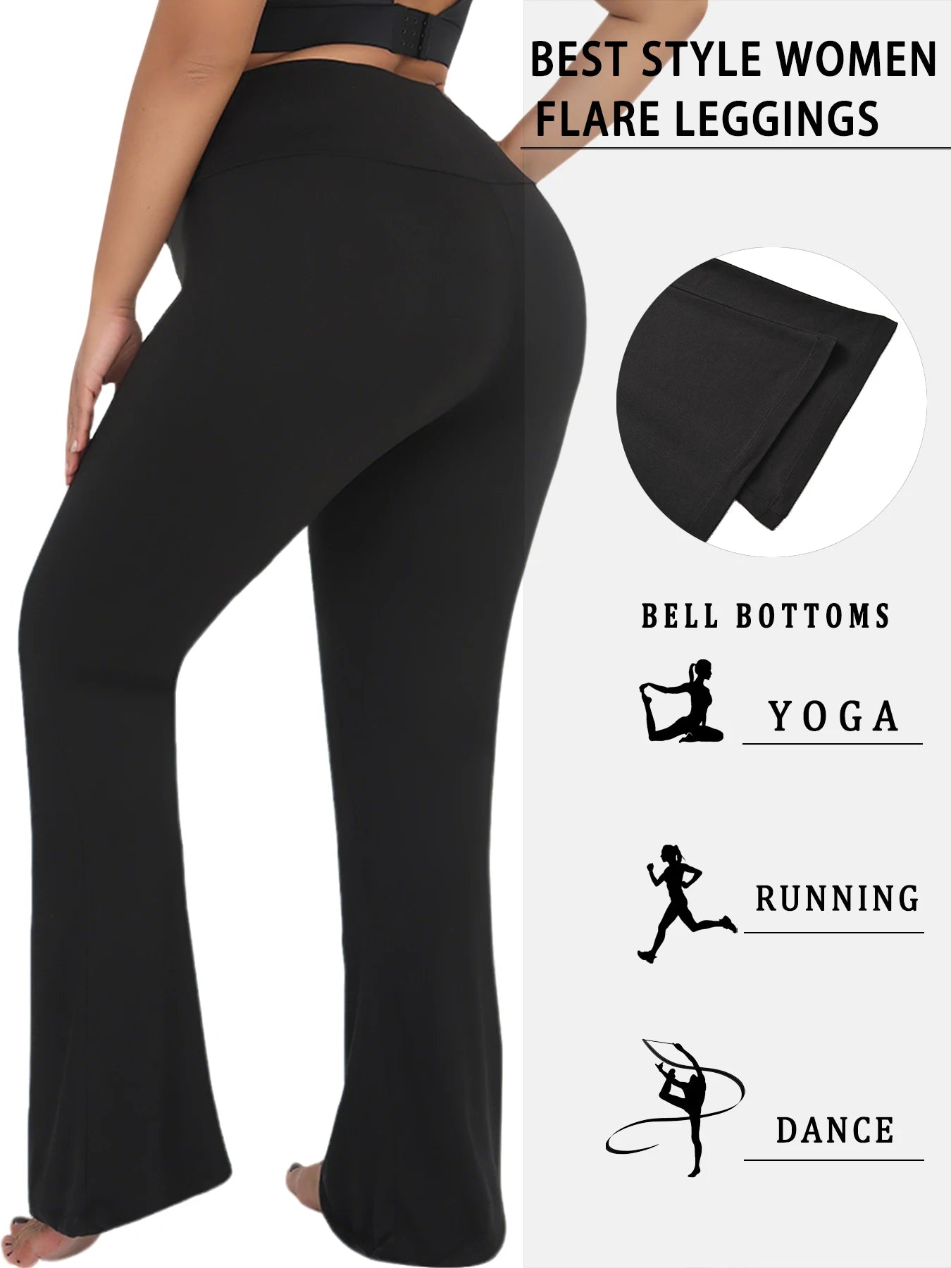 Women's High Waist Flared Leggings For Workout Outfits