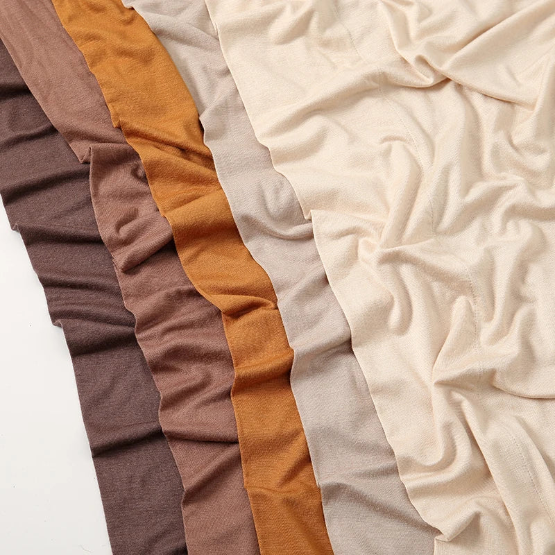 Solid Triangle Head Scarf with Tie Back Styling