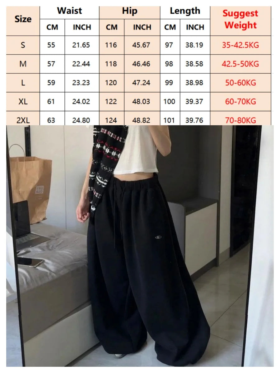 Women's Loose Wide Leg Pants with Contrast Stripe Style Options