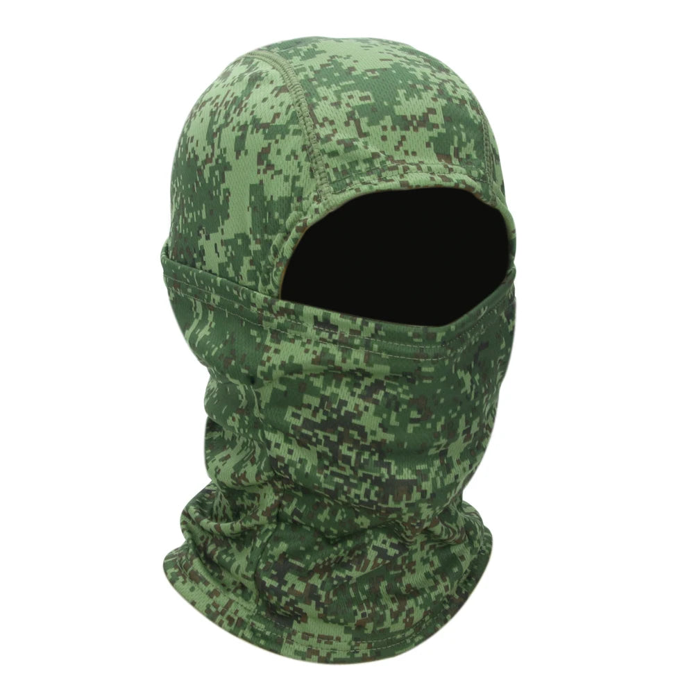 Full Face Balaclava Hood with Solid and Camouflage Options