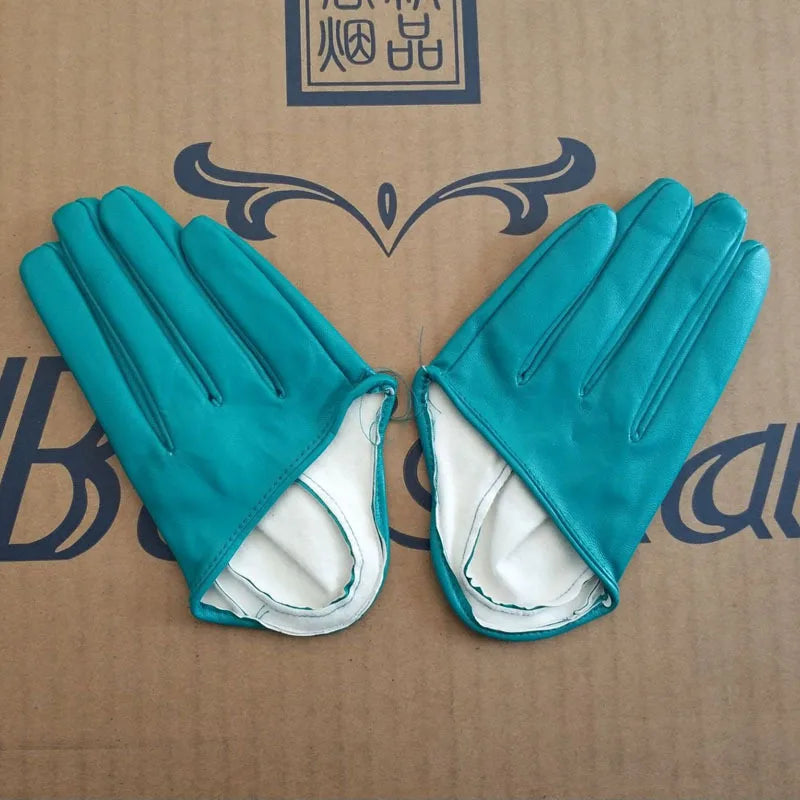Colorful Half Palm Gloves with Open Finger Styling