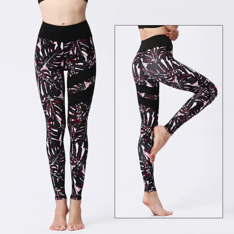Women's Printed High-Waist Workout Leggings