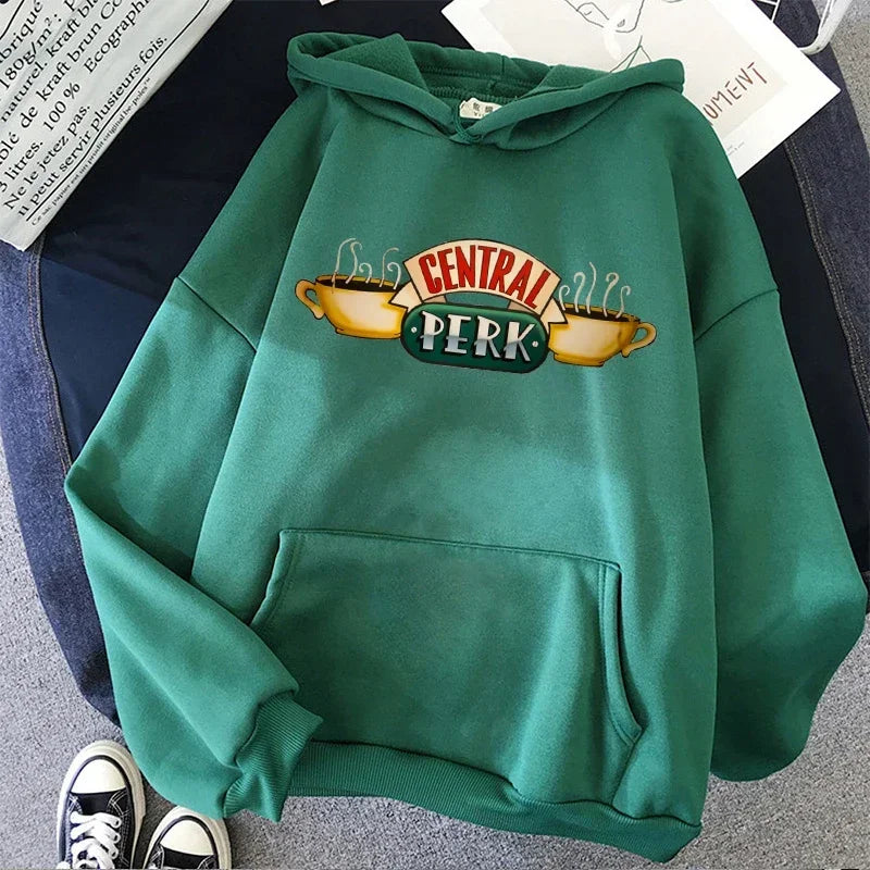 Letter Graphic Long Sleeve Pullover Casual Hoodie for Layering