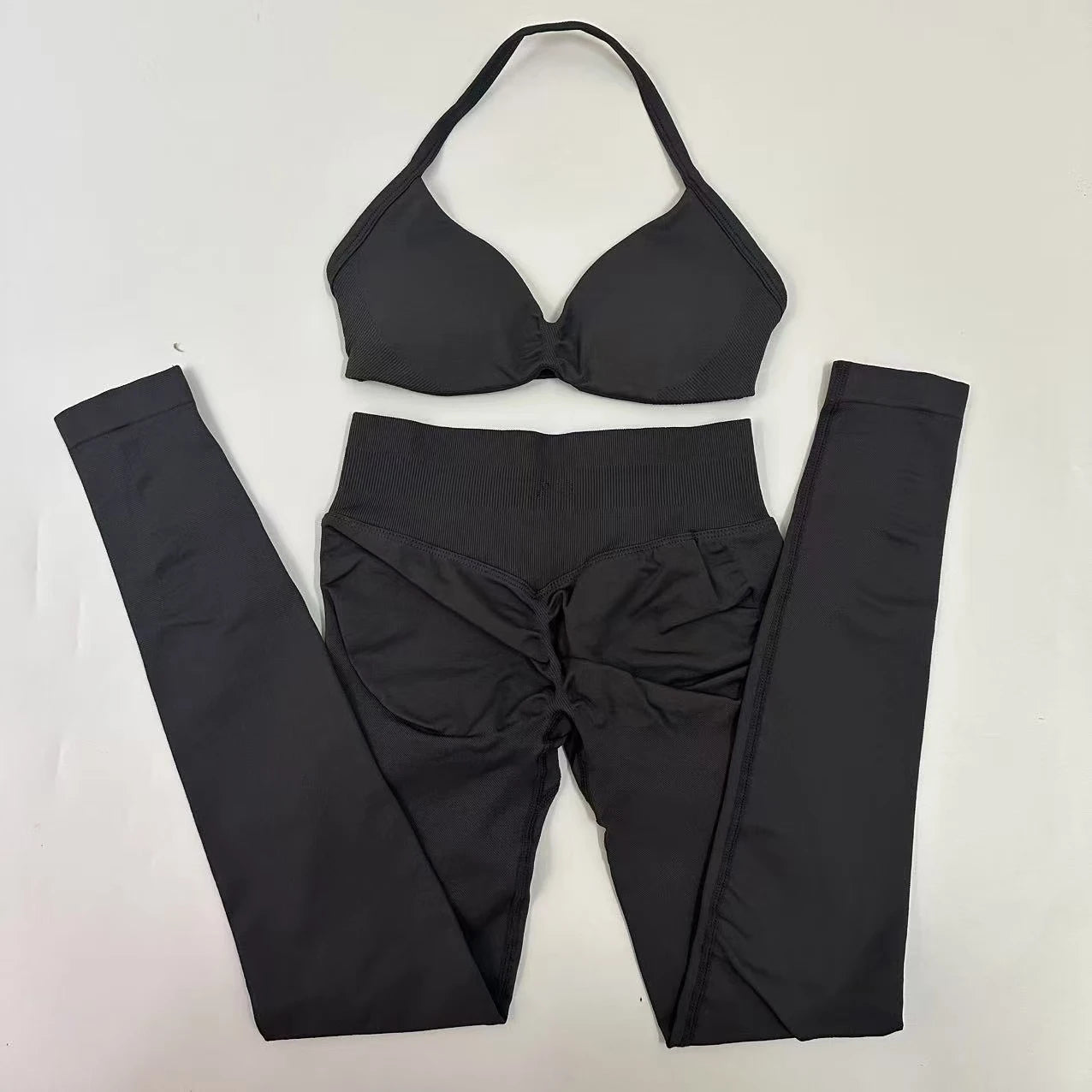 Women's Strappy Bra And Leggings Yoga Set For Workout Outfits