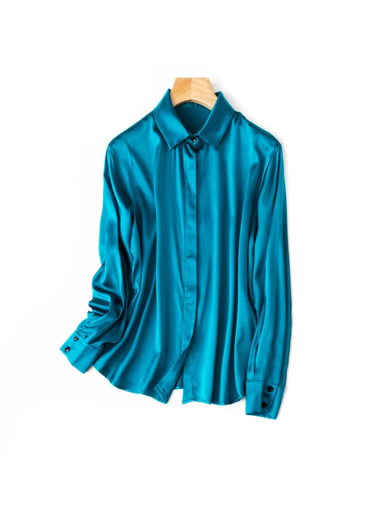 Women's Collared Long Sleeve Shirt