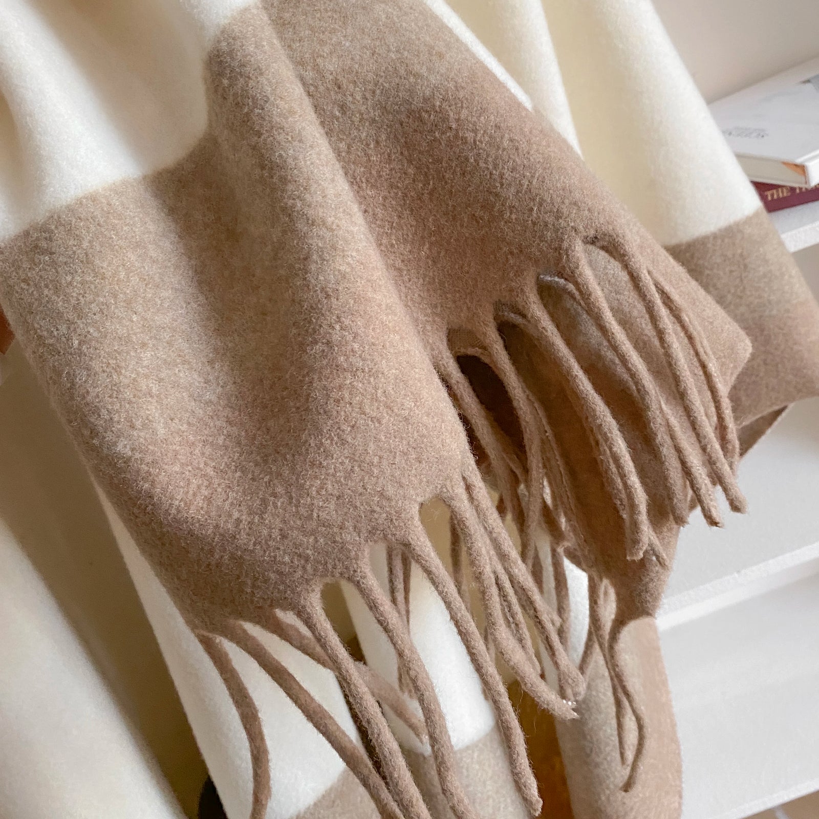 Block Stripe Fringe Poncho for Layering over Outfits
