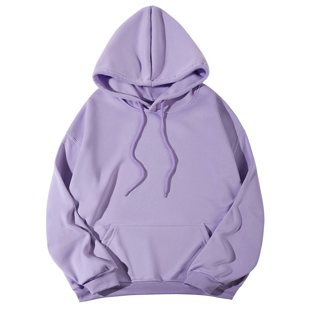 Long Sleeve Casual Hooded Sweatshirt with Relaxed Streetwear Styling