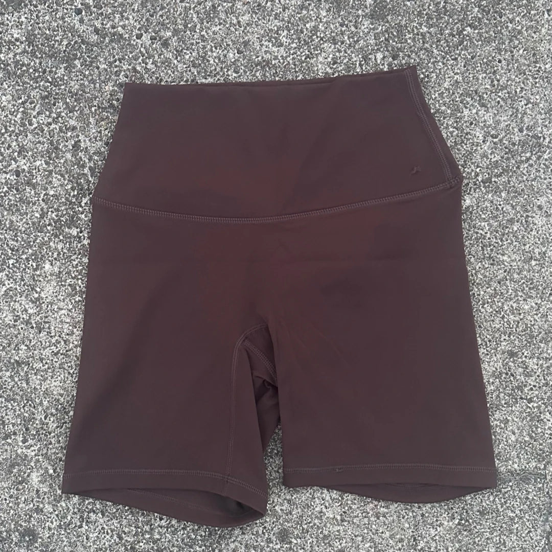 Women's High Waist Nylon Blend Biker Shorts for Yoga and Training
