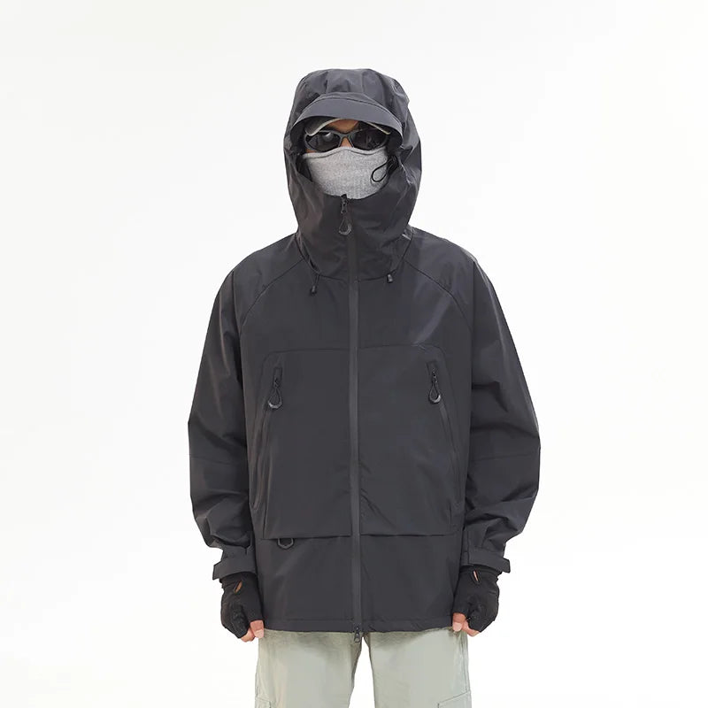 Unisex Waterproof Windproof Hiking Jacket for Outdoor Activities