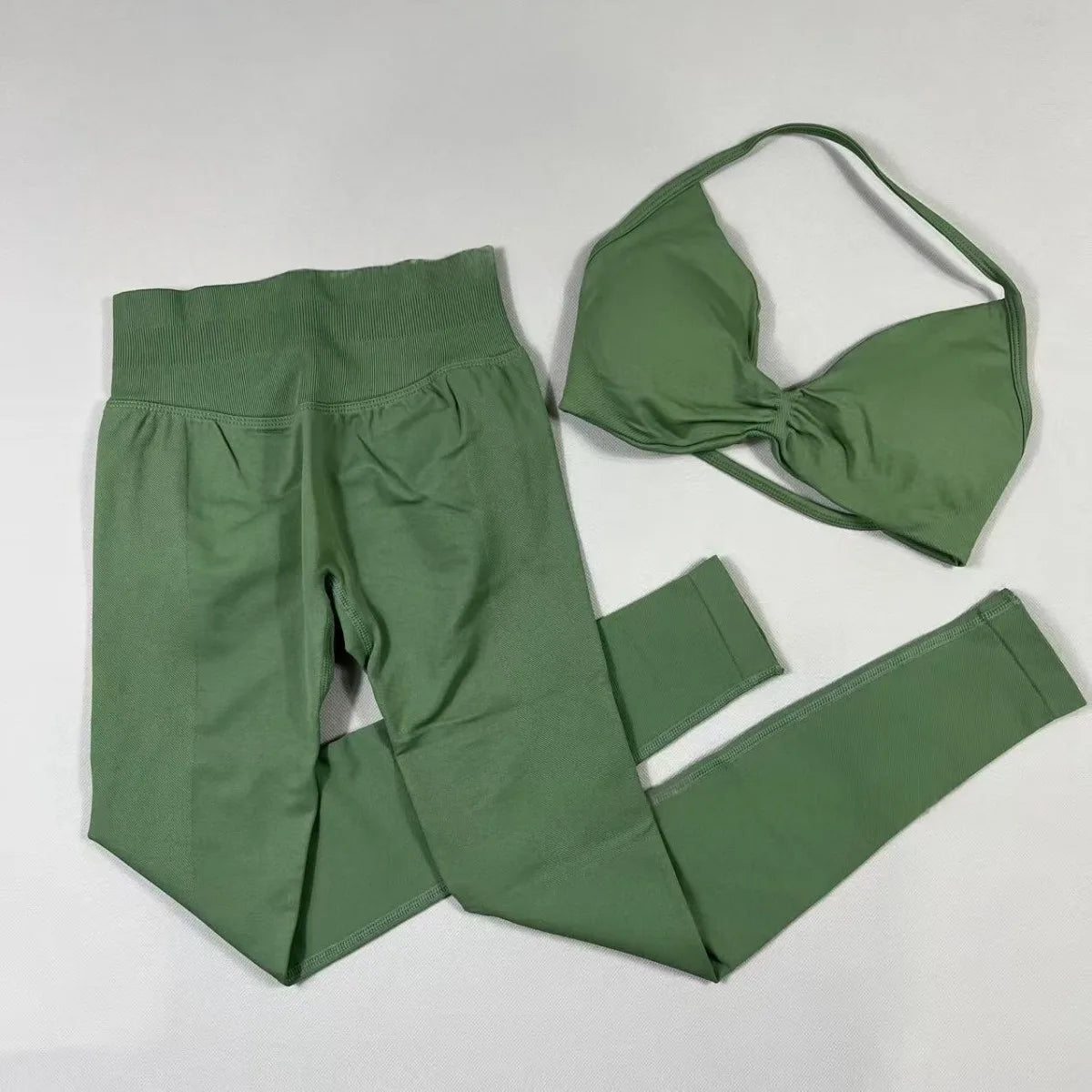Women's Halter Bra And Leggings Yoga Set For Workout Outfits