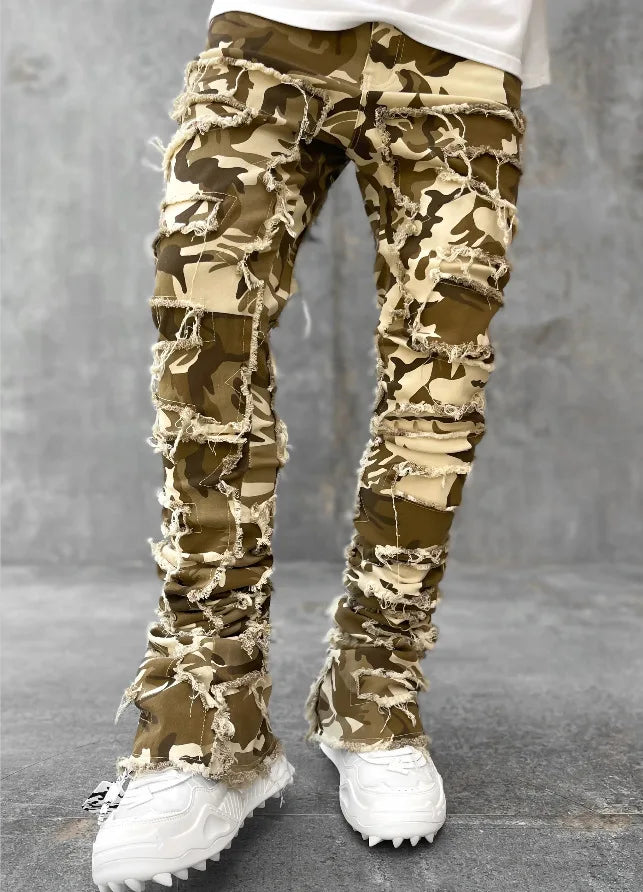 Men's Distressed Slim Fit Denim Jeans for Casual Everyday Wear