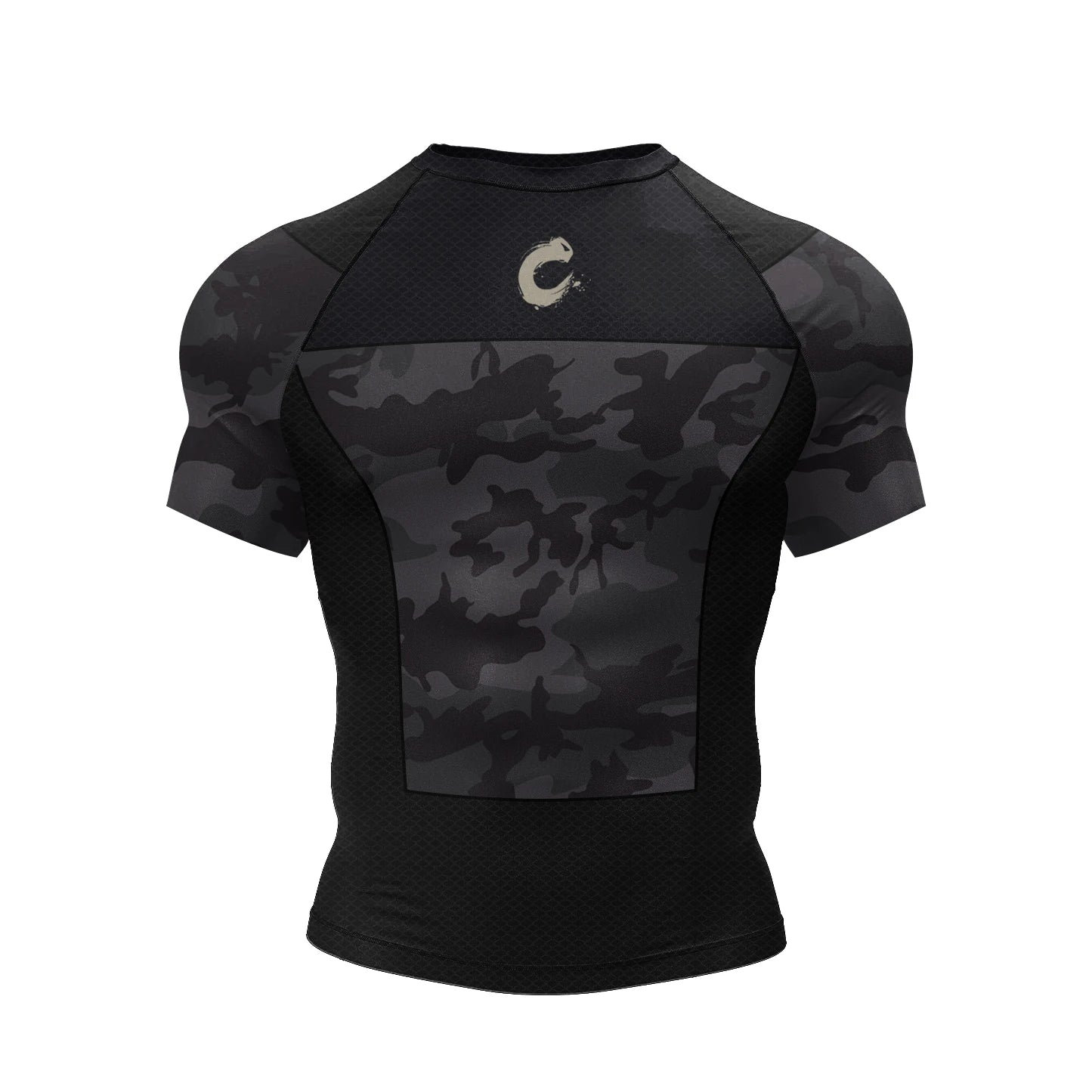 Robot Graphic Compression Short Sleeve T-shirt For Sports Outfits