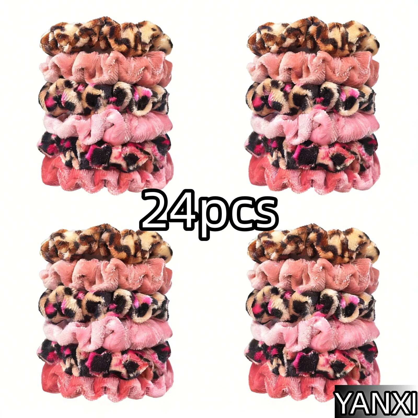 Fabric Scrunchie Elastic Hair Band for Ponytail and Bun Styling