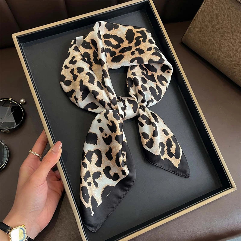 Printed Square Scarf with Floral and Graphic Pattern Options